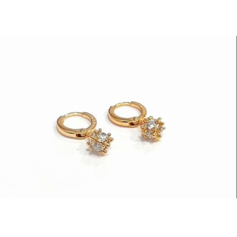 Anting Dancing Stone Permata xuping gold N19062101