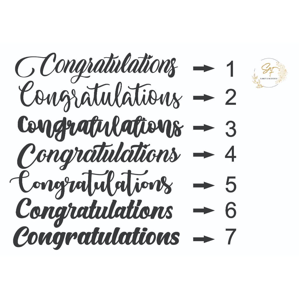 

Stiker Congratulations/cutting stiker ucapan/stiker balon PVC/ Stiker akrilik/stiker ucapan/cuttings