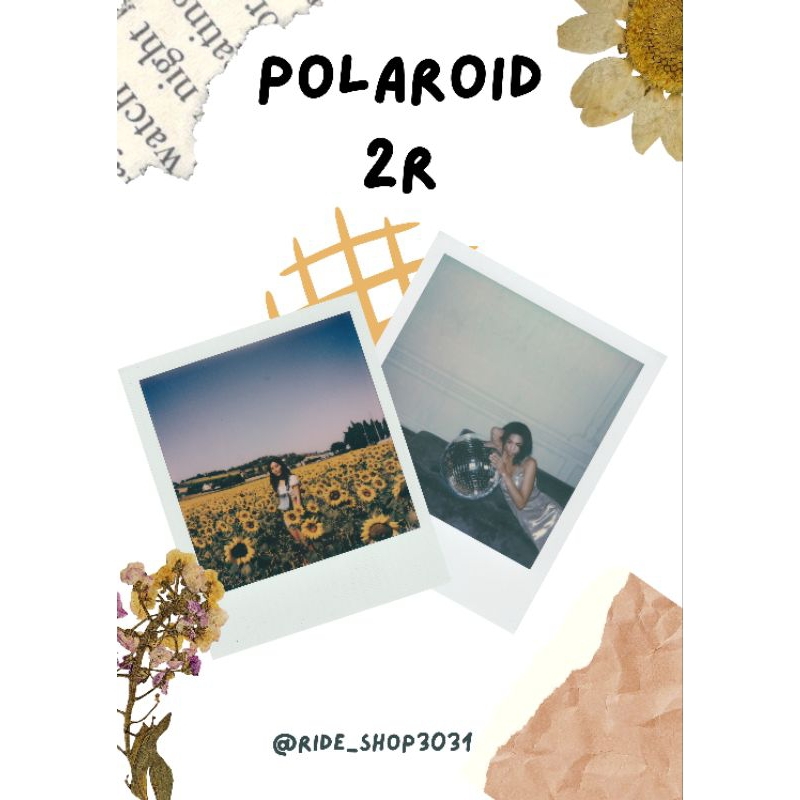CETAK POLAROID/CETAK POTO/CETAK POTO POLAROID 2R POTRAIT HITAM/PUTIH/CETAKPOLAROID 2R