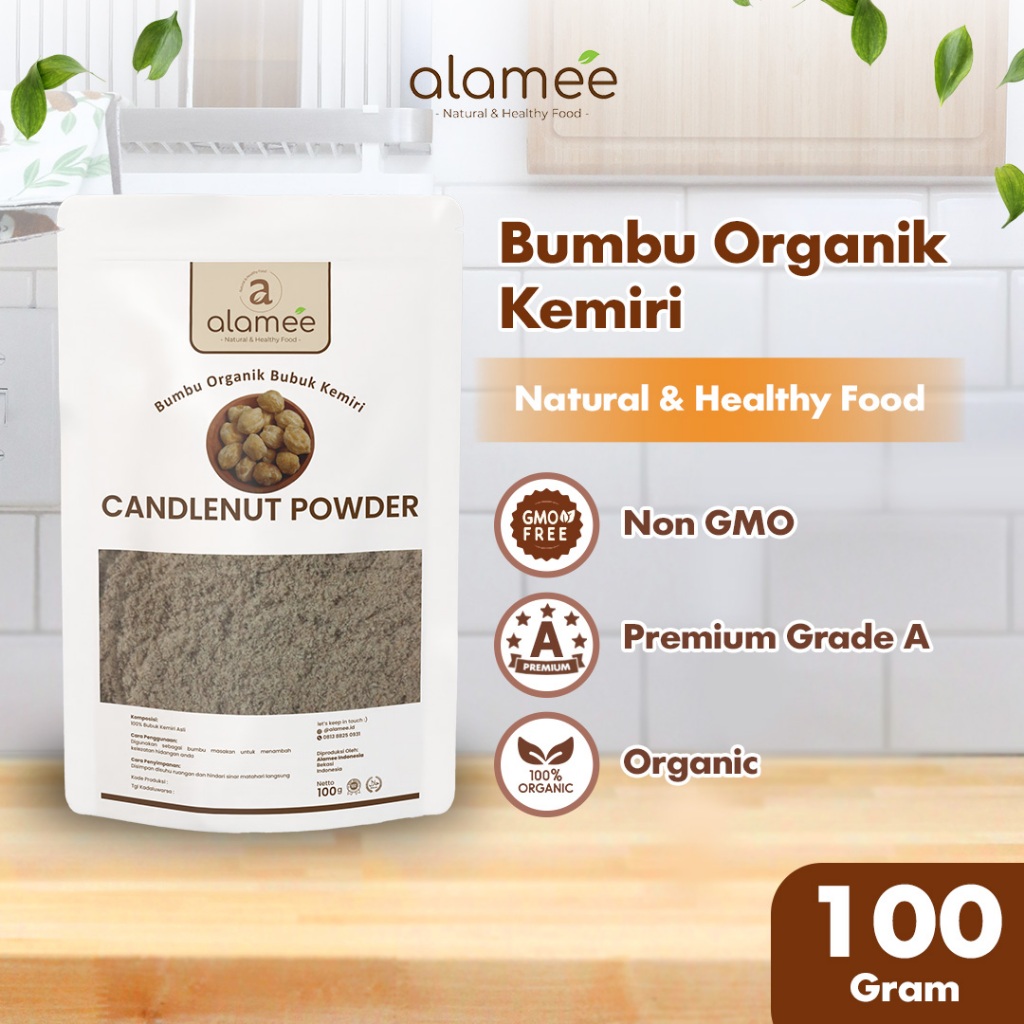 

ALAMEE Kemiri Bubuk Candlenut Powder Bumbu Dapur Organik Masak Murni Asli Tanpa Campuran