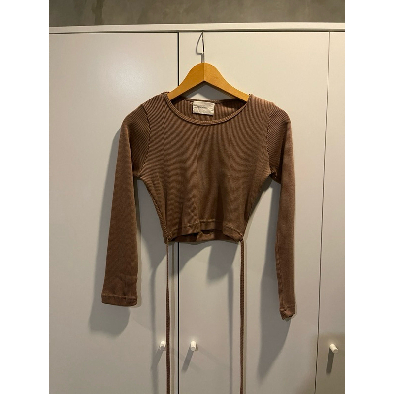 crop longsleeve top shop at velvet