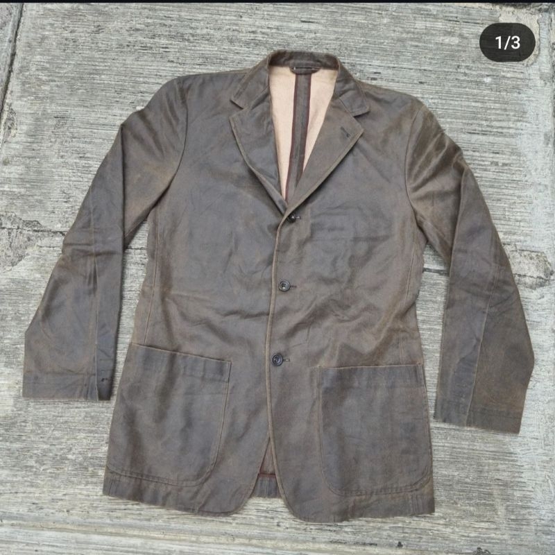 Custom Order Leather Blazer Jacket & French Chore Denim