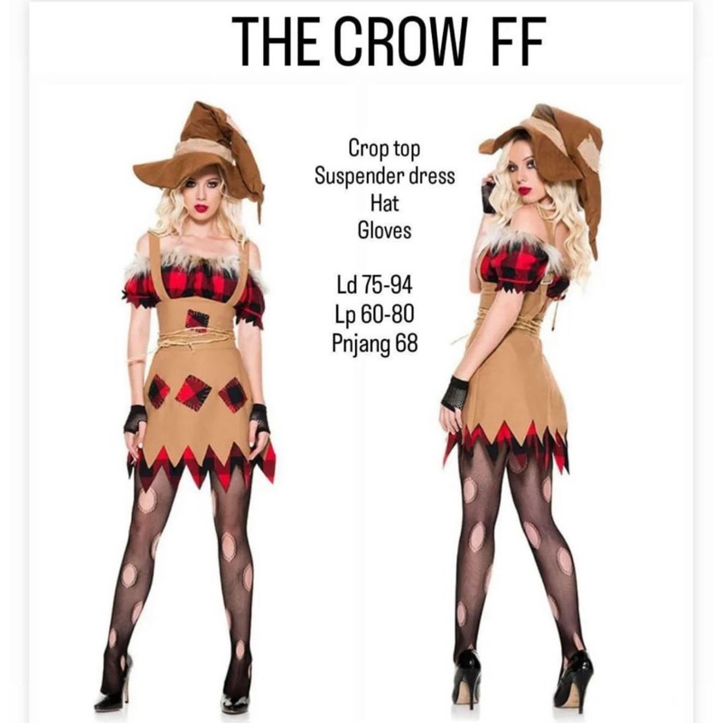 kostum halloween wanita the scare crow