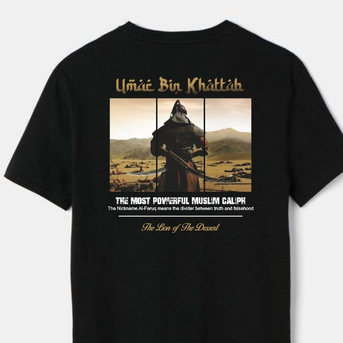 Kaos Dakwah Umar Bin Khattab / Tshirt Dakwah Umar Bin Khattab