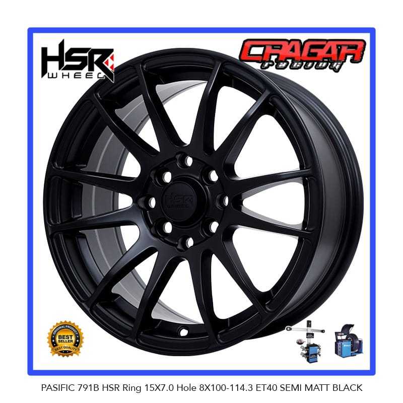 Velg Mobil Variasi R15 Lubang 4 Buat Brio Sigra Calya Karimun Ignis Datsun Dll - HSR PASIFIC R15