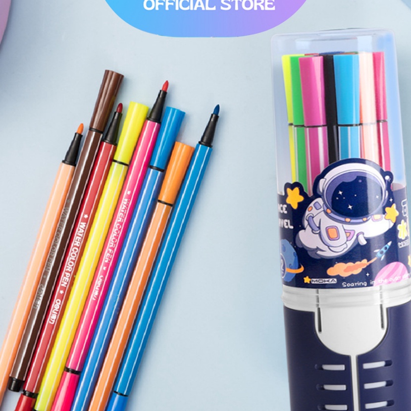 

HJ6 Aimilo Spidol Warna Warni 1 Set Hexagonal Watercolor Marker Pen Stabilo Pastel 12243648 Warna
