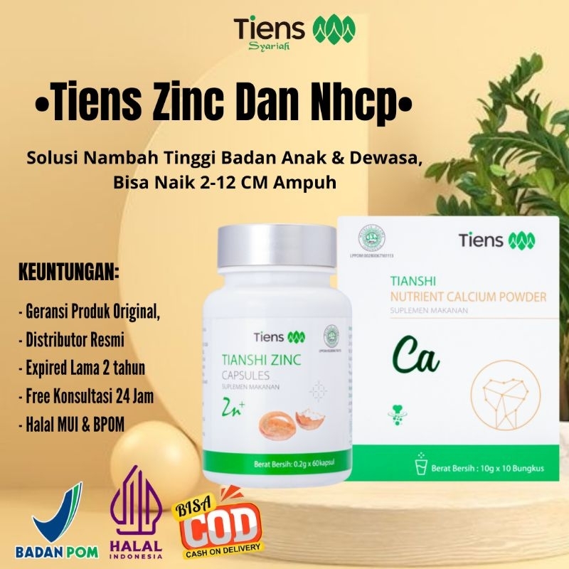 Peninggi Badan Tiens | Suplemen Penambah Tinggi | Zinc tiens | Kapsul Peninggi Badan | Susu Kalsium 