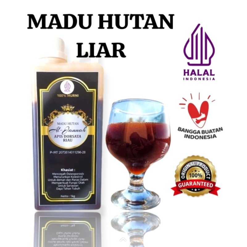 

Madu hutan liar murni asli AL JANNAH original pure honey (Sialang) multiflora Odeng Tawon gung Apis Dorsata uji laboratorium