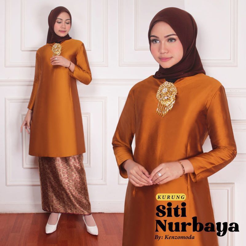 Kebaya Kurung Tafeta - Kebaya Tunik Tafeta  -Setelan Kebaya Tafeta Songket -Kebaya Tafeta Premium