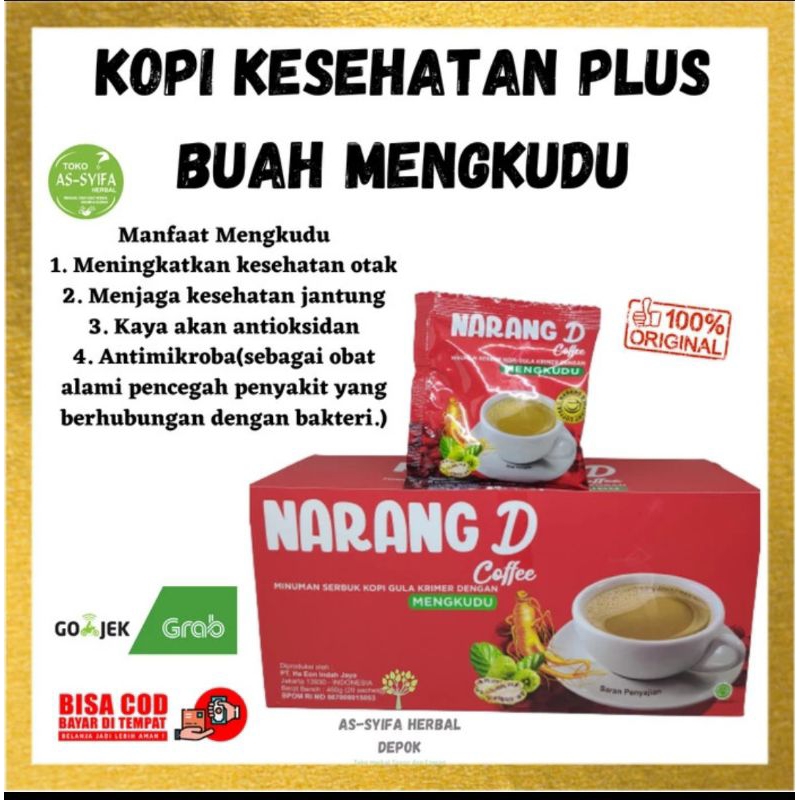 

Kopi Narang D Coffee harga Per Boxs Plus Buah Mengkudu