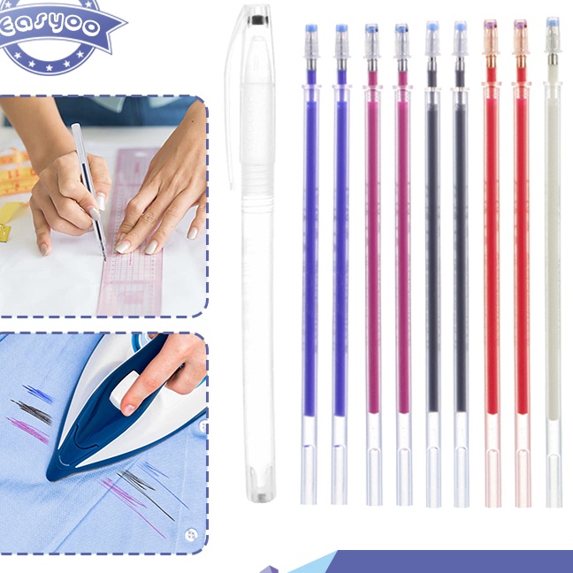 

KF7 eat Erasable Pen 1pcs Tinta 1 Case Pen Untuk Spidol Marker Kain Kulit