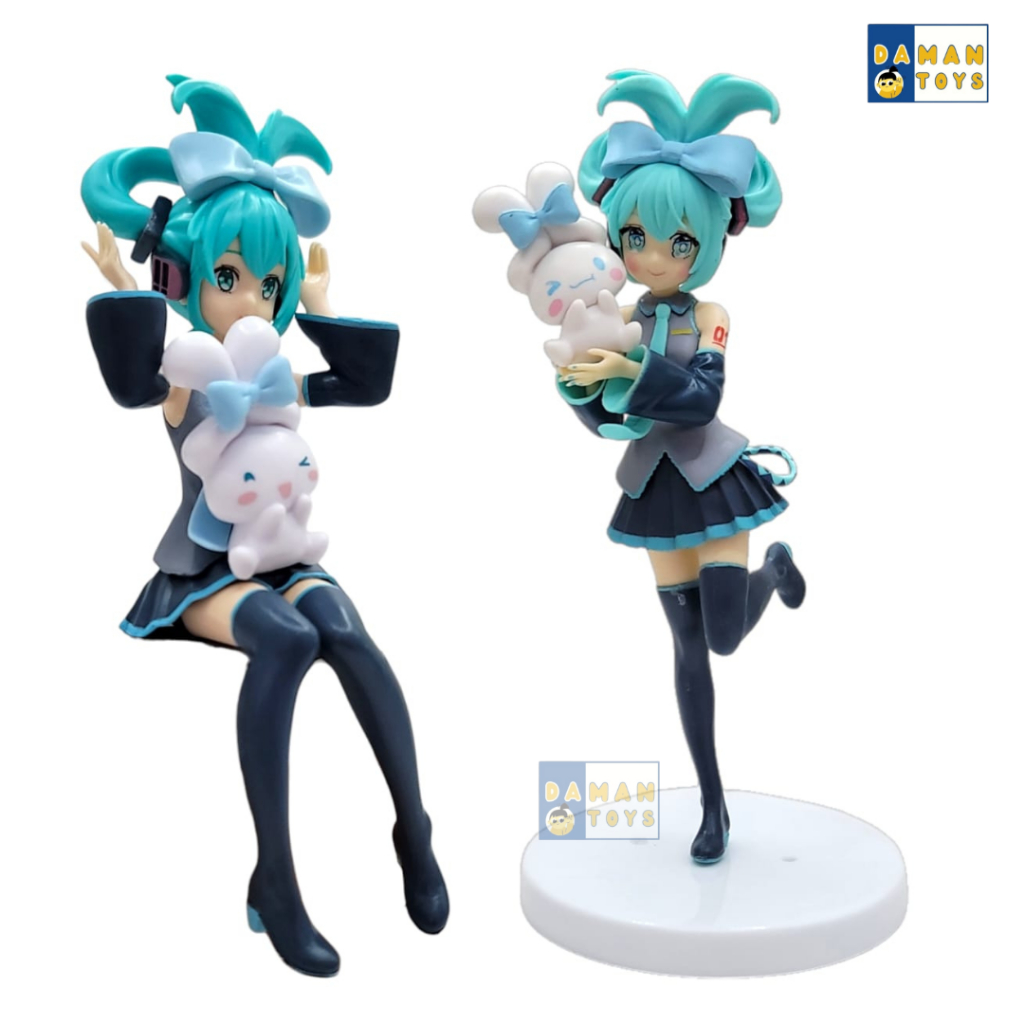 URBANZENT - Figure Hatsune Miku x Cinnamonroll Vocaloid Anime Pajangan Koleksi