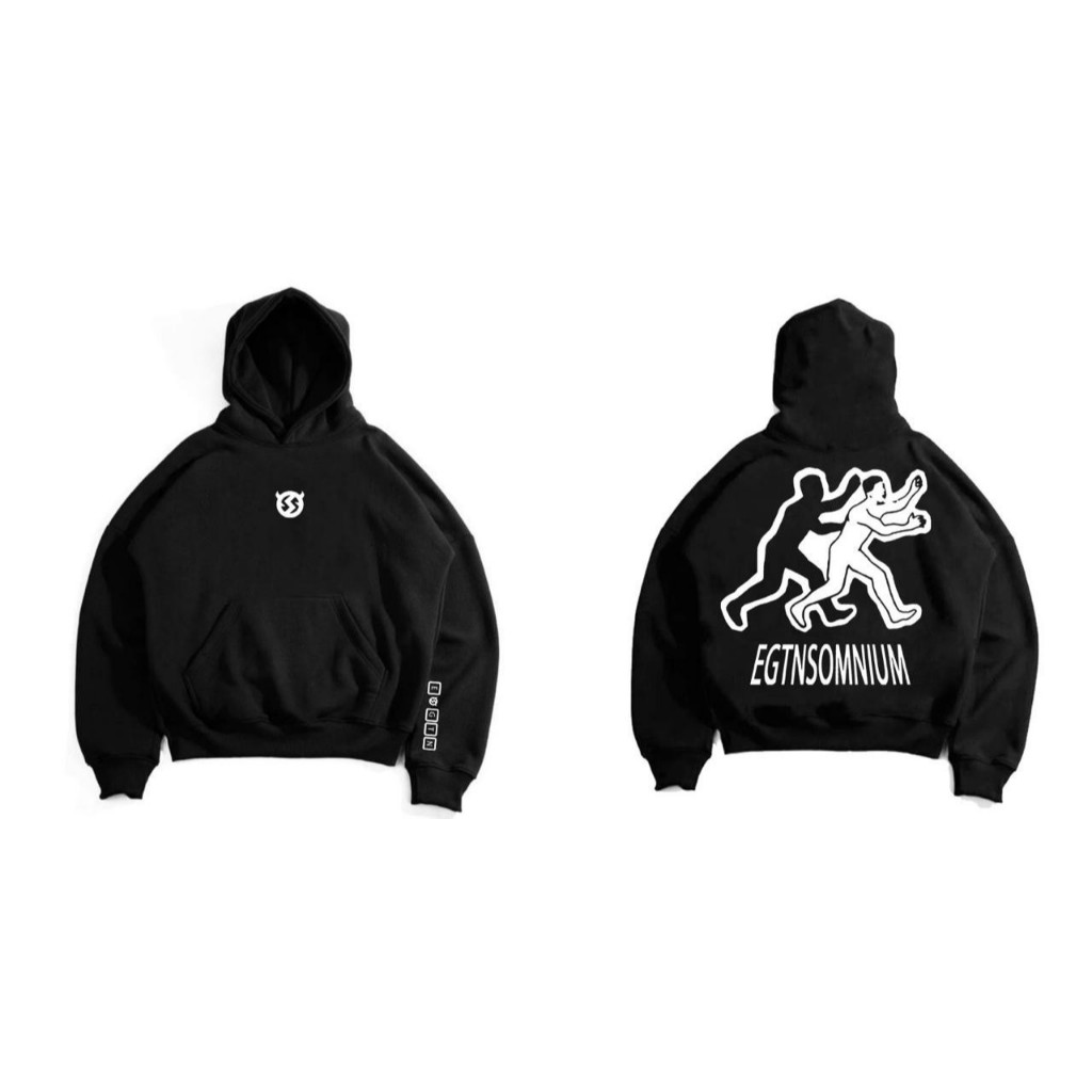 TURUN HARGA  Hoodie Distro Pria Wanita Hitam Original EIGHTY NINE / Hoodie Eighty Nine Premium