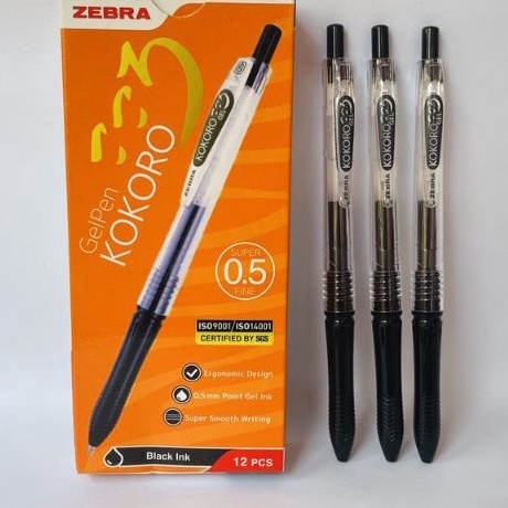 

Premium Pulpen Gel Kokoro 5mm Pen Sweet Semi Gel LUSIN 12 Pcis Pen Zebra Sweet Gel