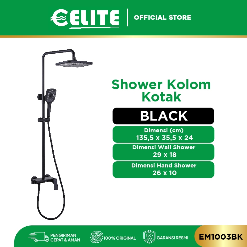 ELITE - Shower Kolom / Shower Set / Shower Kamar Mandi - Panas Dingin & Stainless Steel 304 Anti Kar