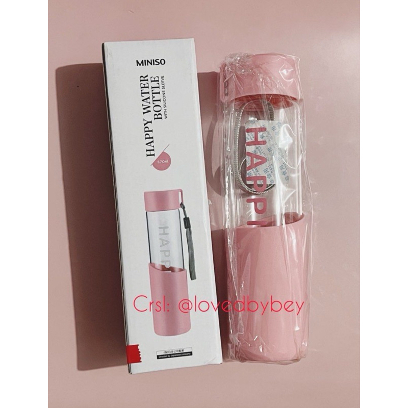 Miniso botol minum tumblr pink