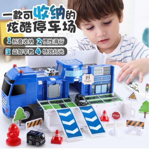 Mainan Mobil Mobilan Truck Truk Kontainer Diecast Car 4 Mobil Kecil Toy Kids Mainan Edukasi Trak Lin