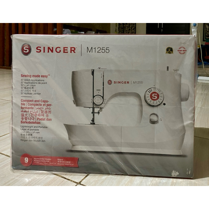 Mesin Jahit SINGER M1255 lengkap (Baru)