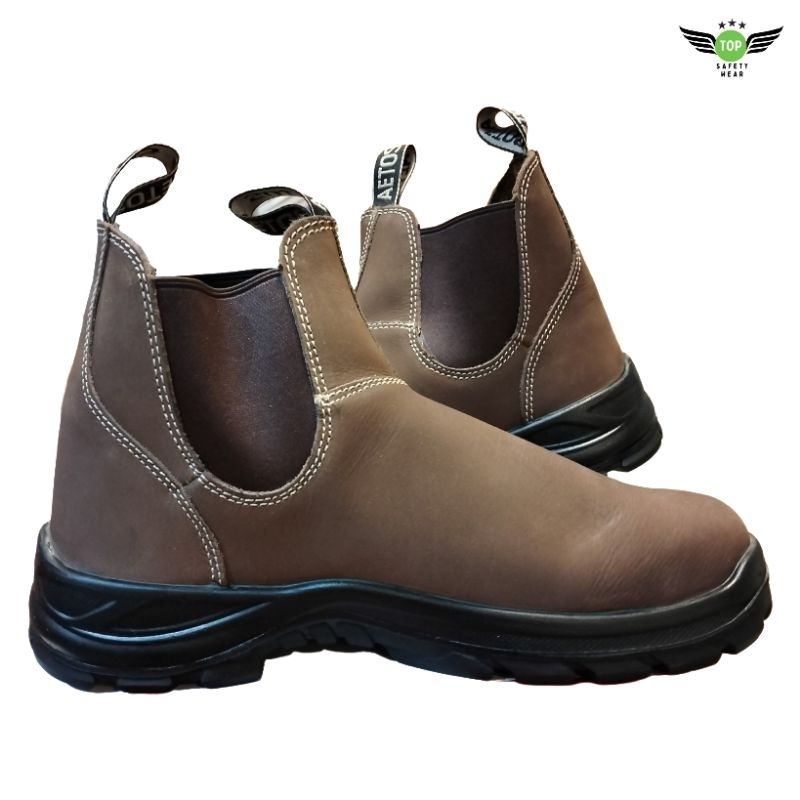 Sepatu Safety "AETOS" Copper Mocca/Safety Shoes Aetos Copper/Sepatu Kerja Pria Original Aetos Berkua