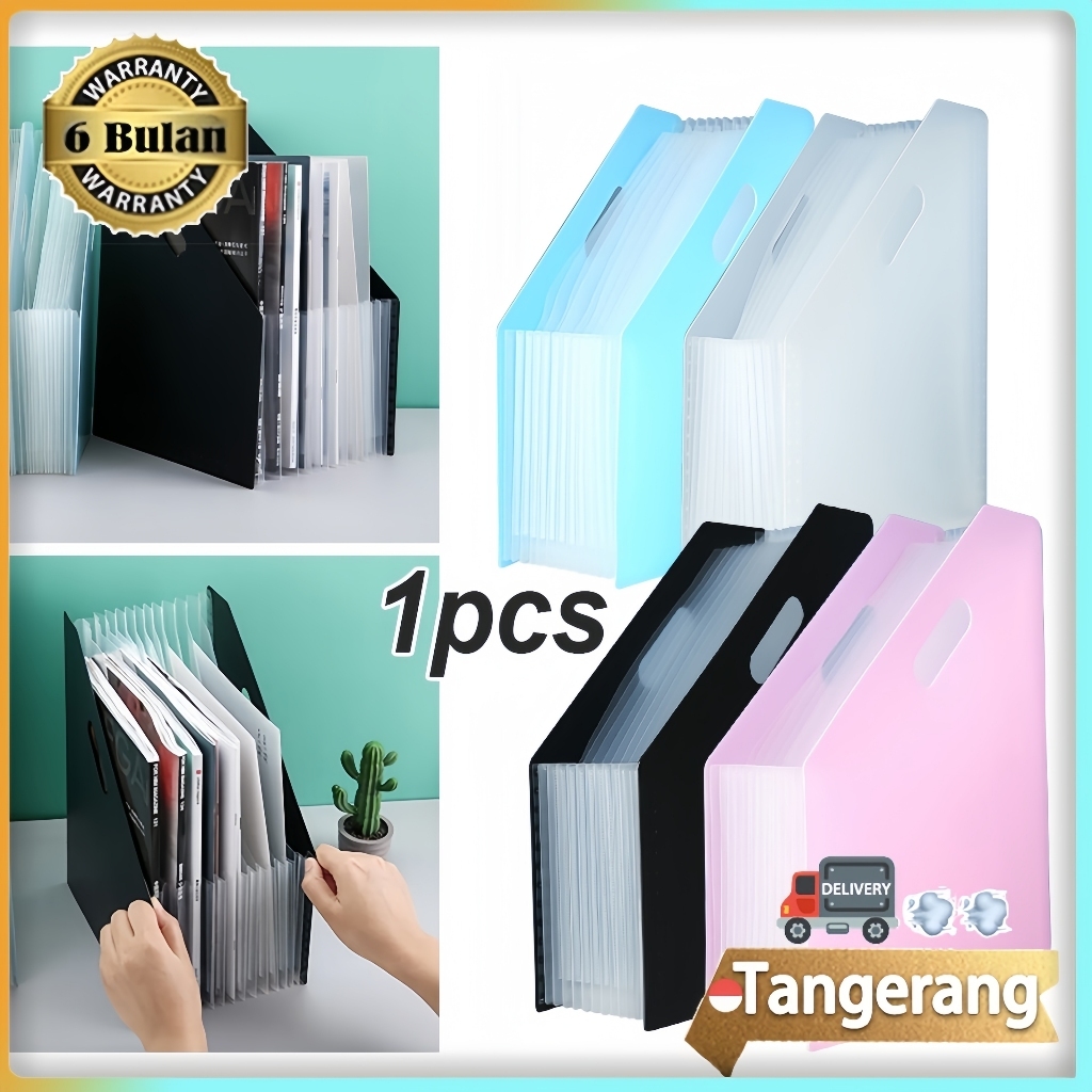 

Standing File A4 / File Folder Document Bag Organizer / Accordion Folder / File Filling Folder Tas Dokumen File 13 Sekat