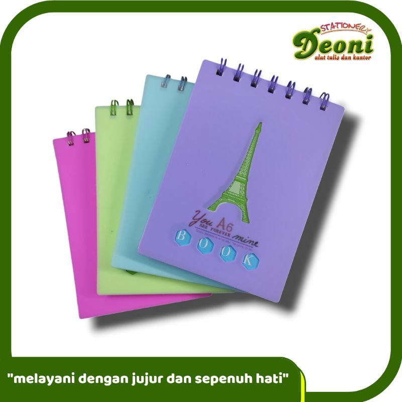 

Notebook Spiral 4warna A5 A6 100 Lembar