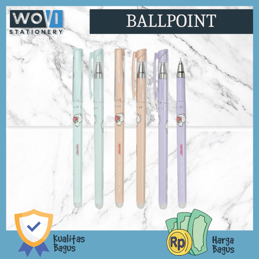 

[WOVI STATIONERY] Ballpoint Erasable Gel 0.5mm GP-333 Joyko / Erasable Gel Pen 0.5mm GP-333 Joyko [PCS]