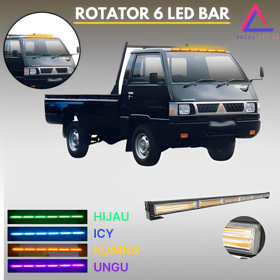 Lampu Rotator Lampu Led Bar Lampu Untuk Atap Mobil Bus Truk 9-36V Free Remote