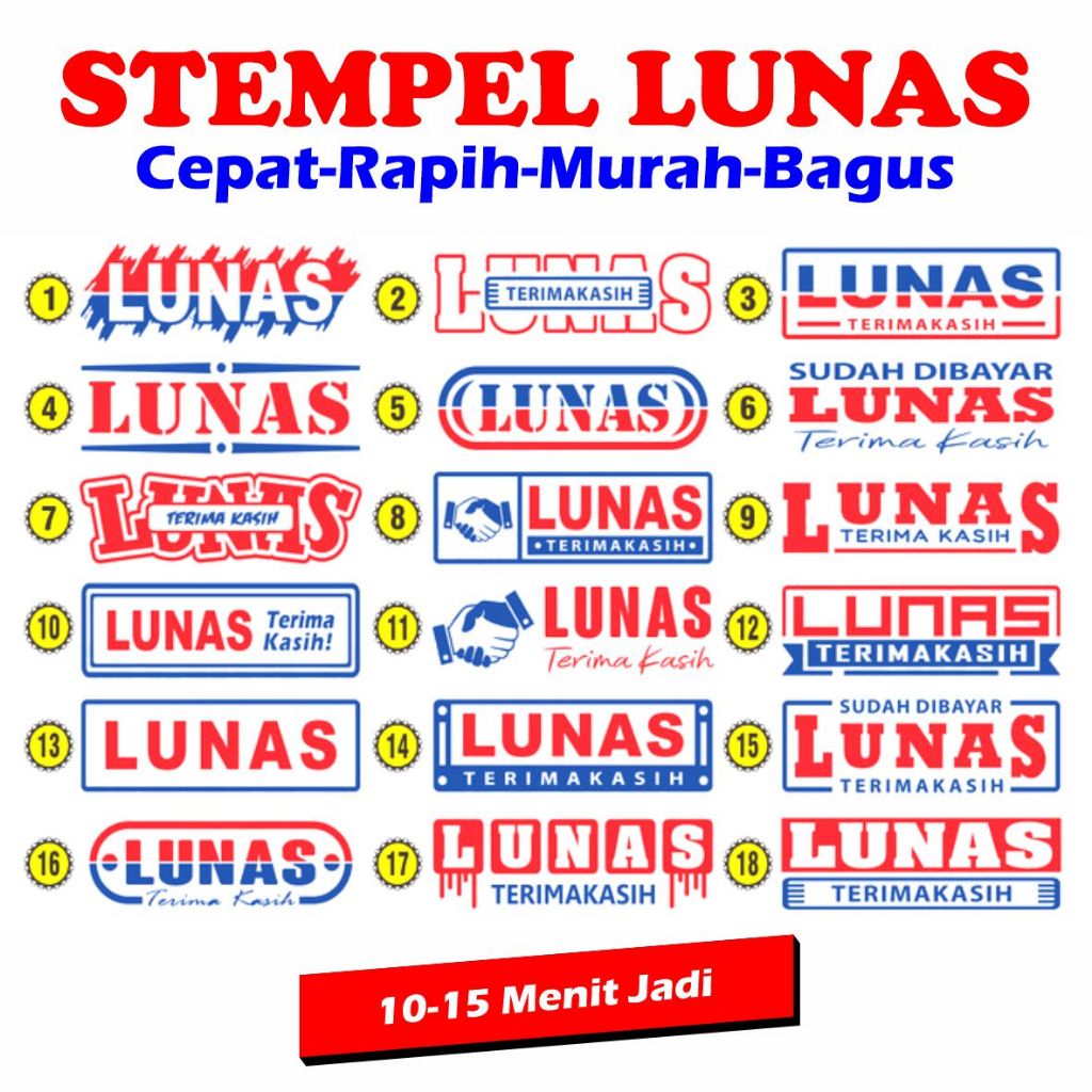 

Stempel Mini Lunas / Stempel Custom / Stempel Logo