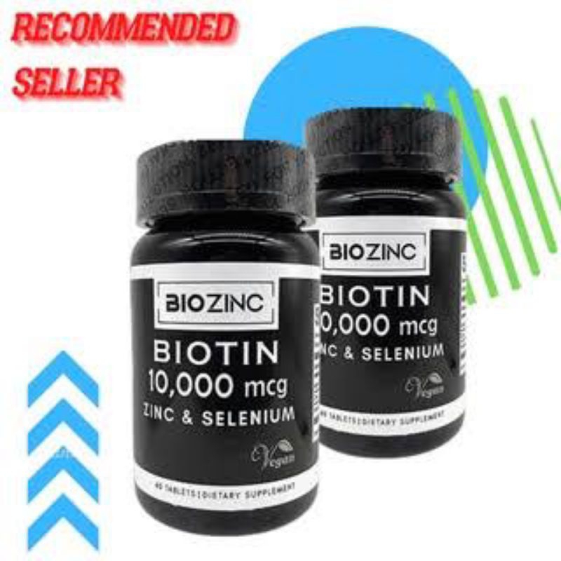 𝐎𝐅𝐅𝐈𝐂𝐈𝐀𝐋 𝐒𝐓𝐎𝐑𝐄 Biozinc Biotin 10.000 Original Suplemen Vitamin Rambut Lebih Sehat terlaris