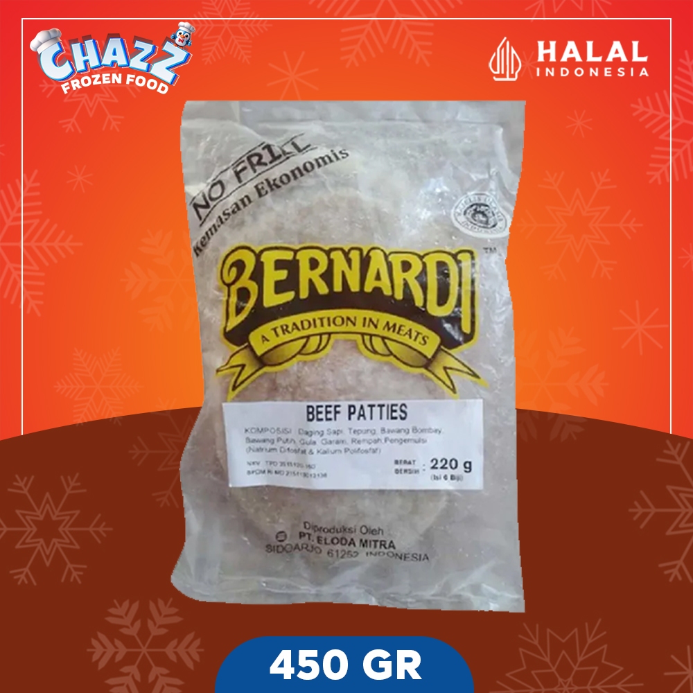 

BERNARDI BEEF PATTIES CLASSIC 240 GR harga murah