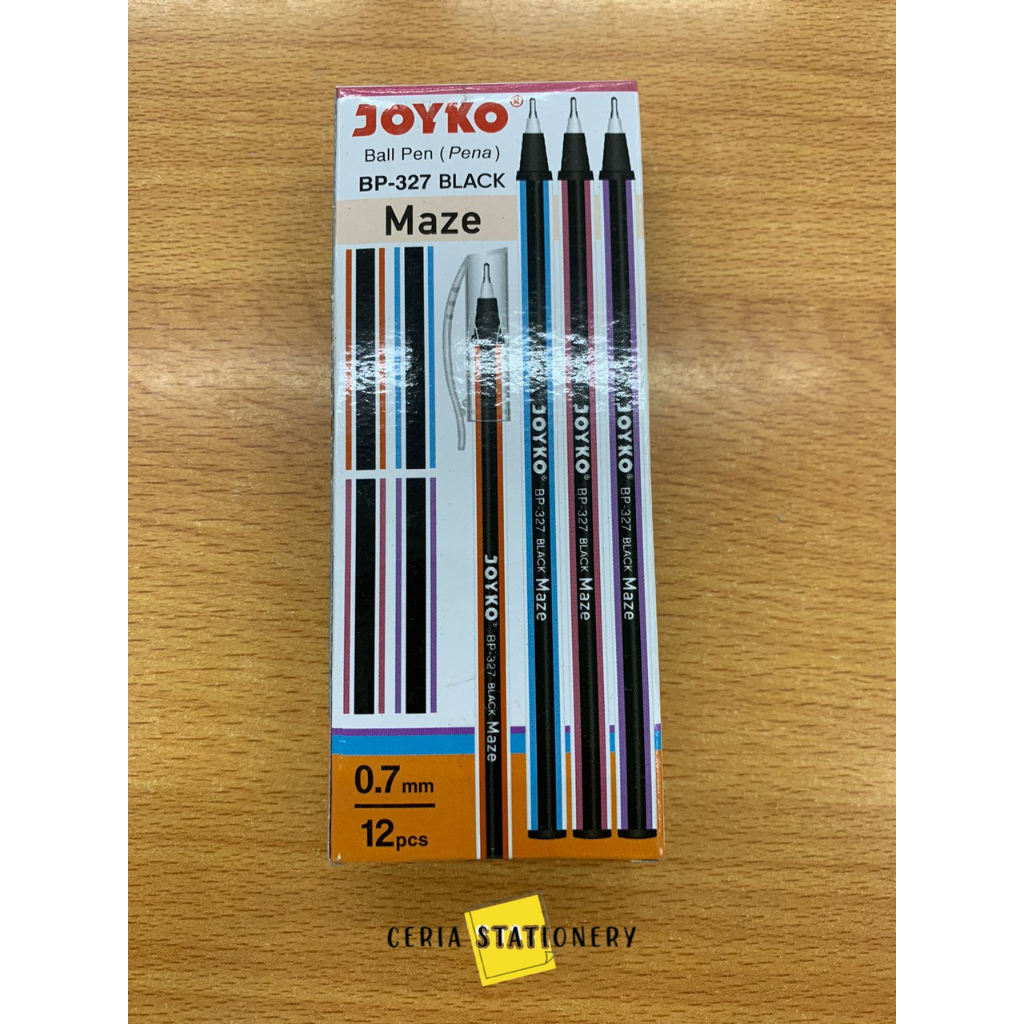 

Pulpen Joyko Maze BP-327 1 Lusin / Ball Pen 0.7 mm Joyko / Pulpen Grosir