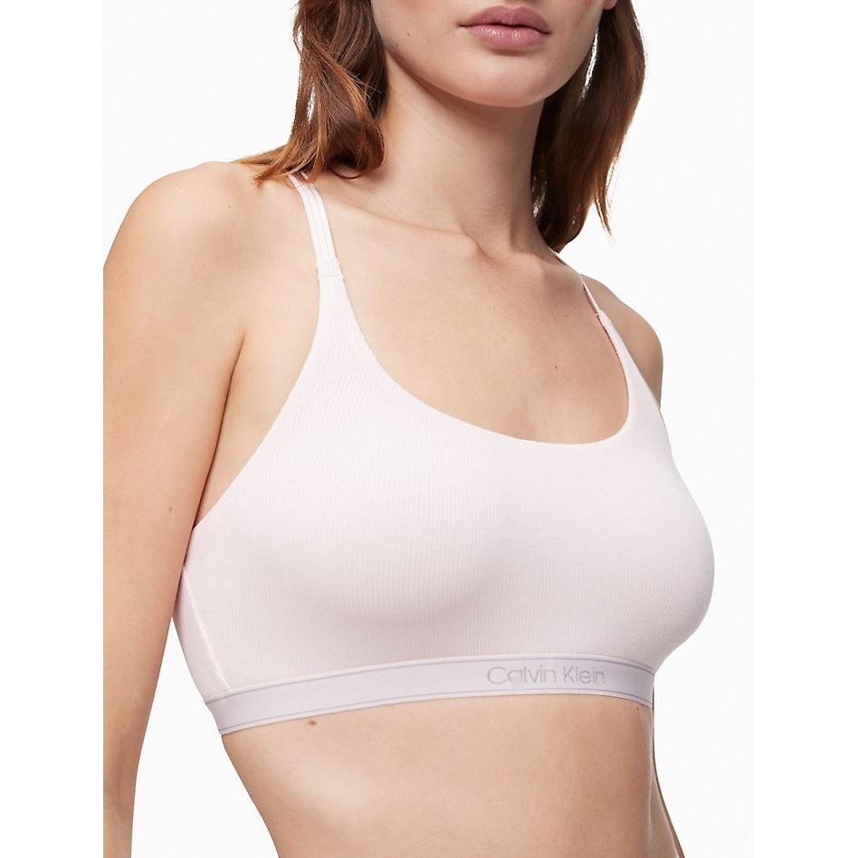 Calvin Klein® Pure Ribbed Unlined Bralette - Original USA CK Bras / Finely Rib Micro Modal Bra Under