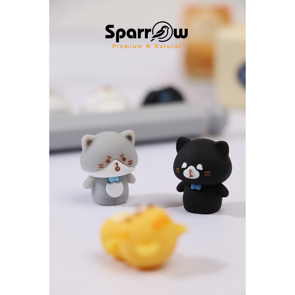 

SPARROW Pen Silikon / Silicone Pen / Pen Karakter Lucu Cantik CATS DIARY (8008)
