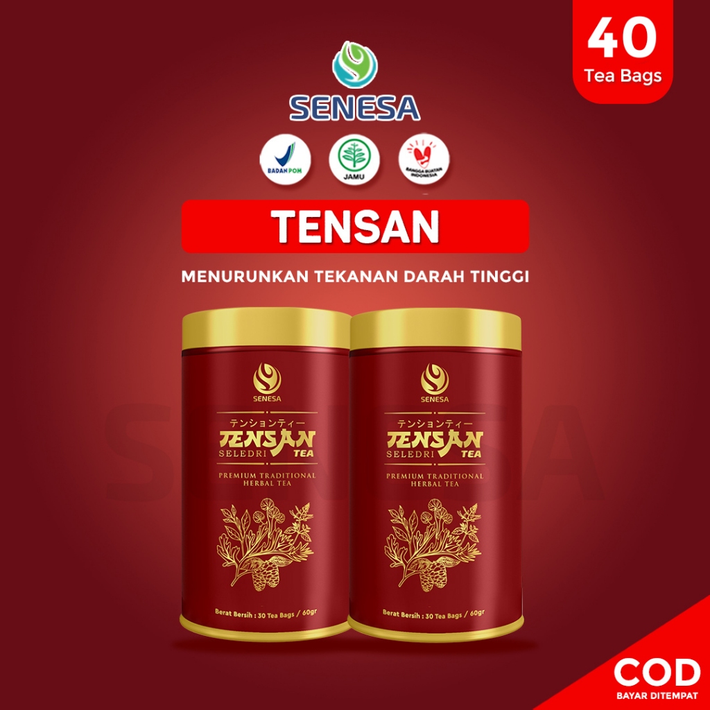 Senesa - Paket Hemat 2 Pcs Teh Tensan Turunkan Tensi dan Darah Tinggi