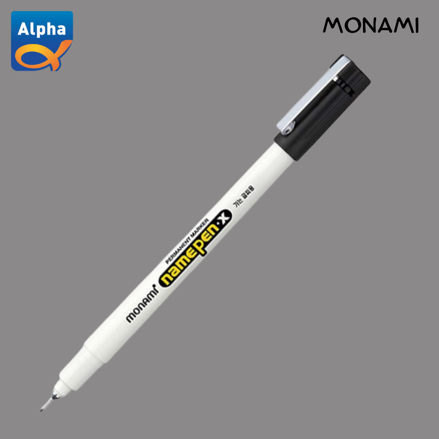 

[Monami] Name Pen X / Permanent Marker - Hitam