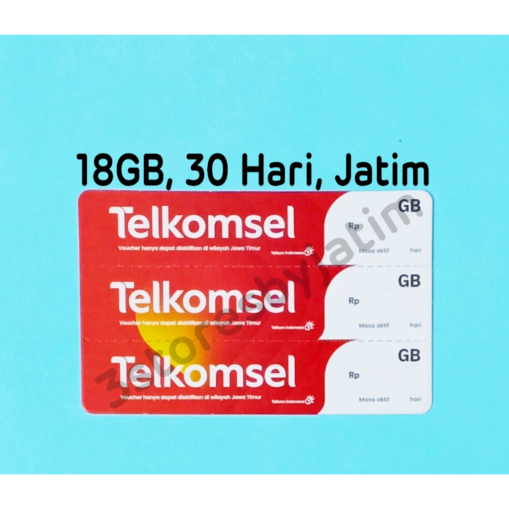 Voucher Kuota Data Telkomsel 18GB, 30 Hari (New Kuota)
