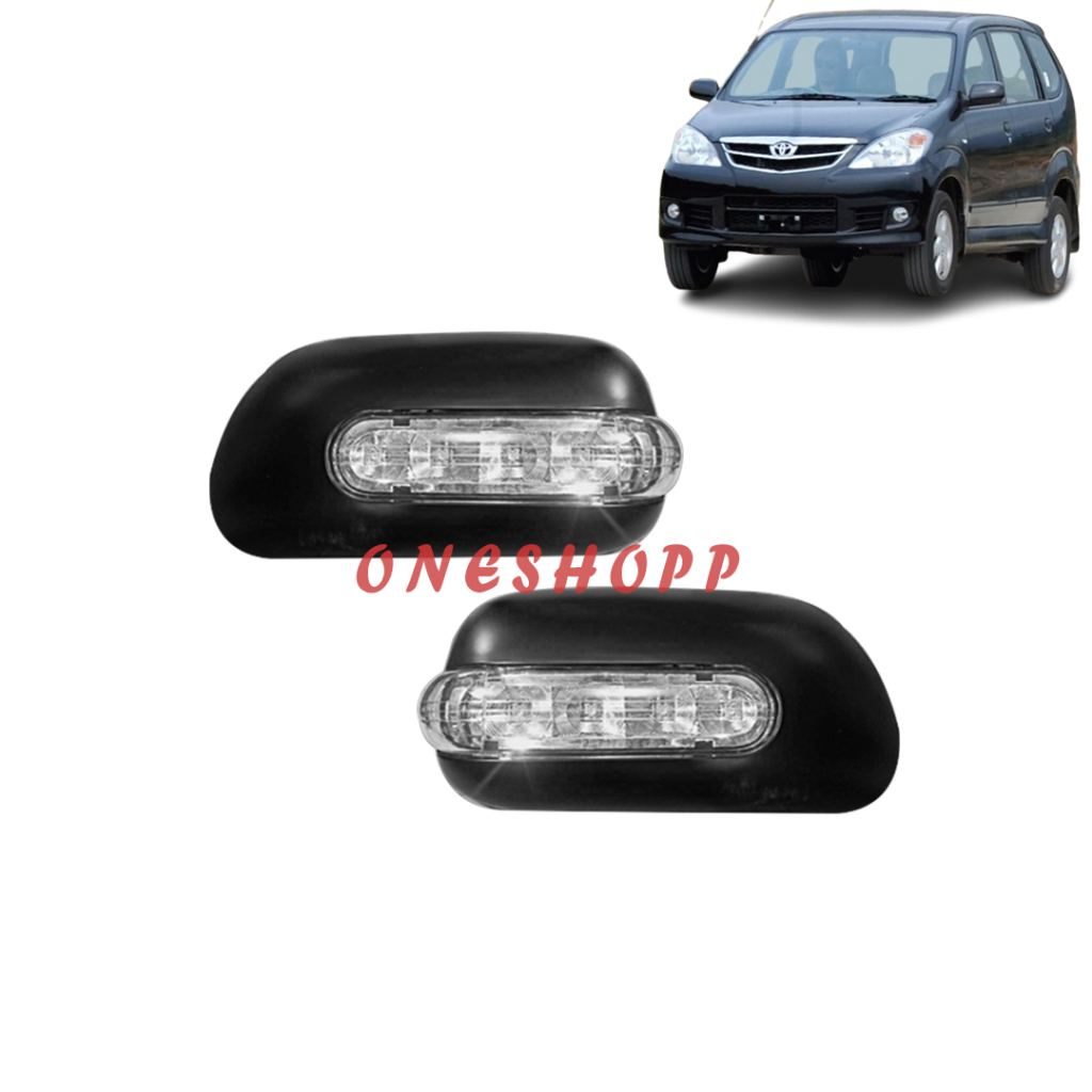 MIROR COVER SPION AVANZA 2008 + LAMPU