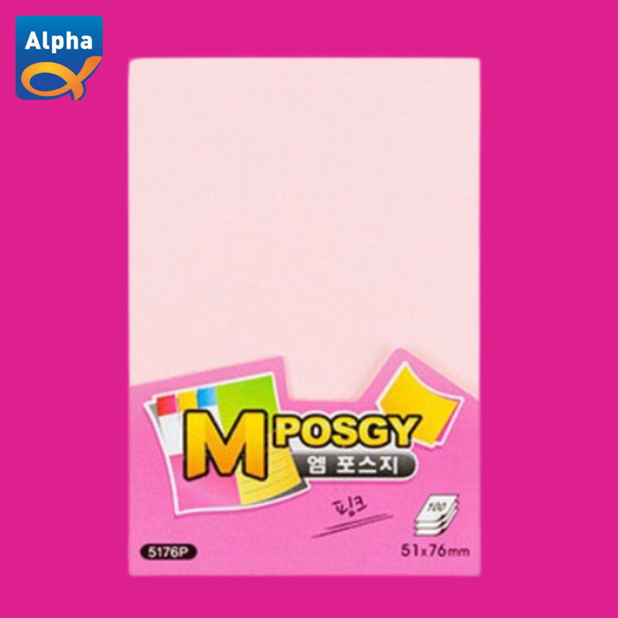 

[M-Posgy] Sticky Notes 51 x 76 mm / Kertas Sticky Notes - Pink