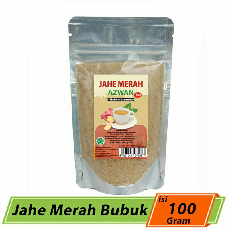 

Jahe Merah Herbal 100gram / Minuman Kesehatan / Bubuk Instan