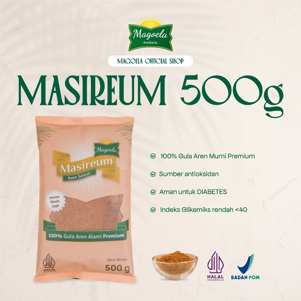 

Magoela Masireum - Gula Aren Semut SC 500 gram