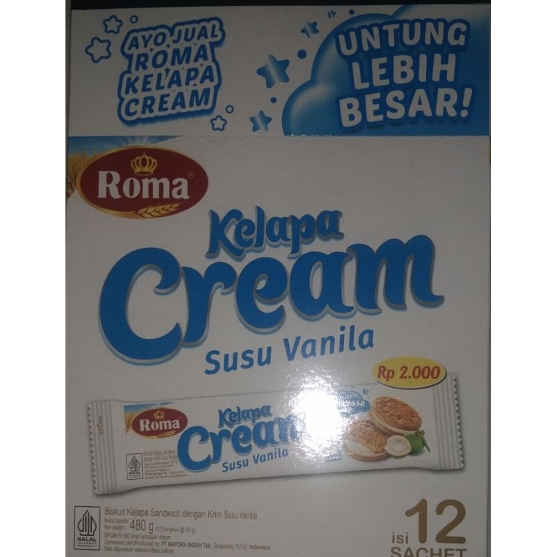 

Roma kelapa kream box