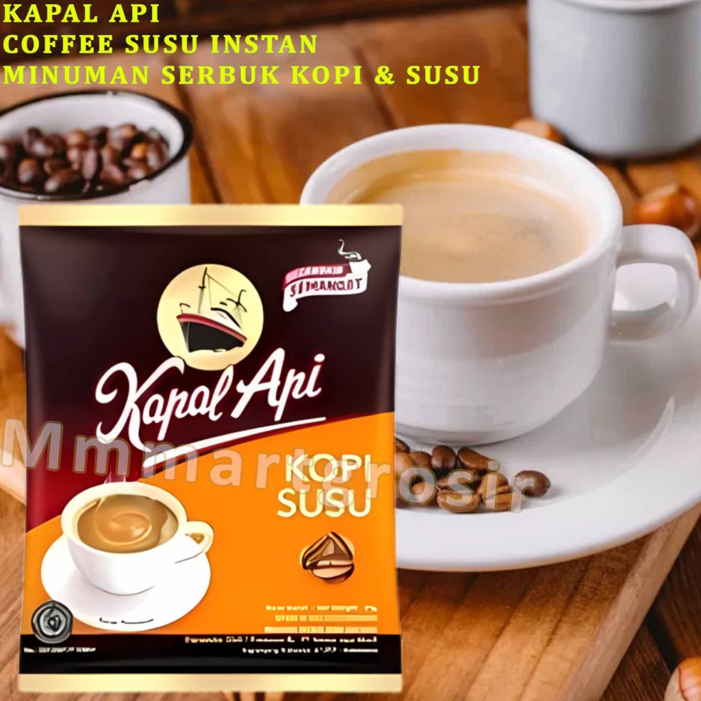 

Kapal Api / Minuman Serbuk Kopi & Susu / Coffee Susu Instan / 1 Renceng Isi 10pcs