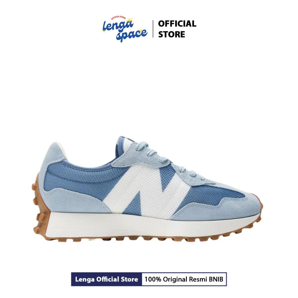 Sepatu Sneakers Pria NB327 - Mercury Blue (MS327MQ)  Original
