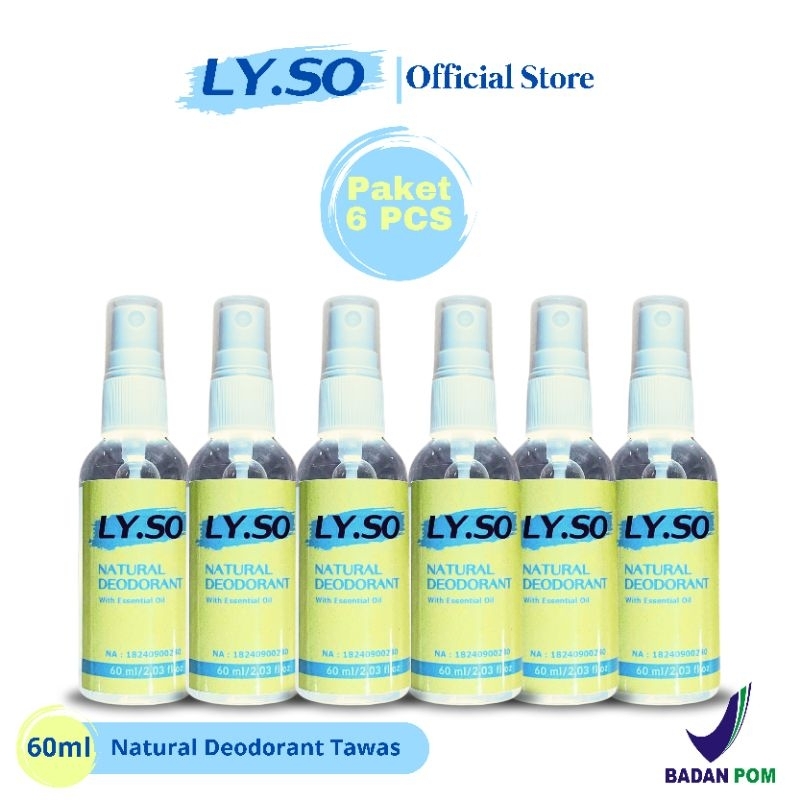 

Deodorant spray ly.so paket hemat 6pcs menghilangkan bau ketiak/badan sudah BPOM