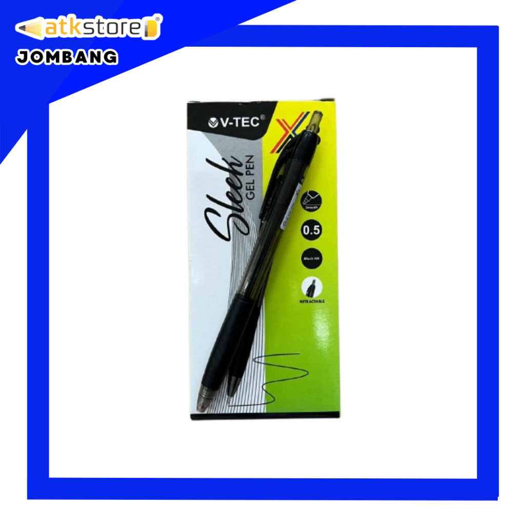 

VTEC Ballpoint Gel Sleek X3 0.5 mm - Bolpoin VTEC - Pupen Sekolah dan Kantor - ATJ - Stationery