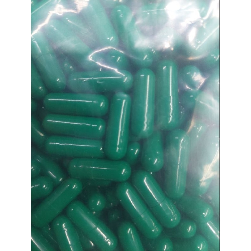 cangkang kapsul kosong uk 00 1.000mg, 1.000pcs, hijau2 tua