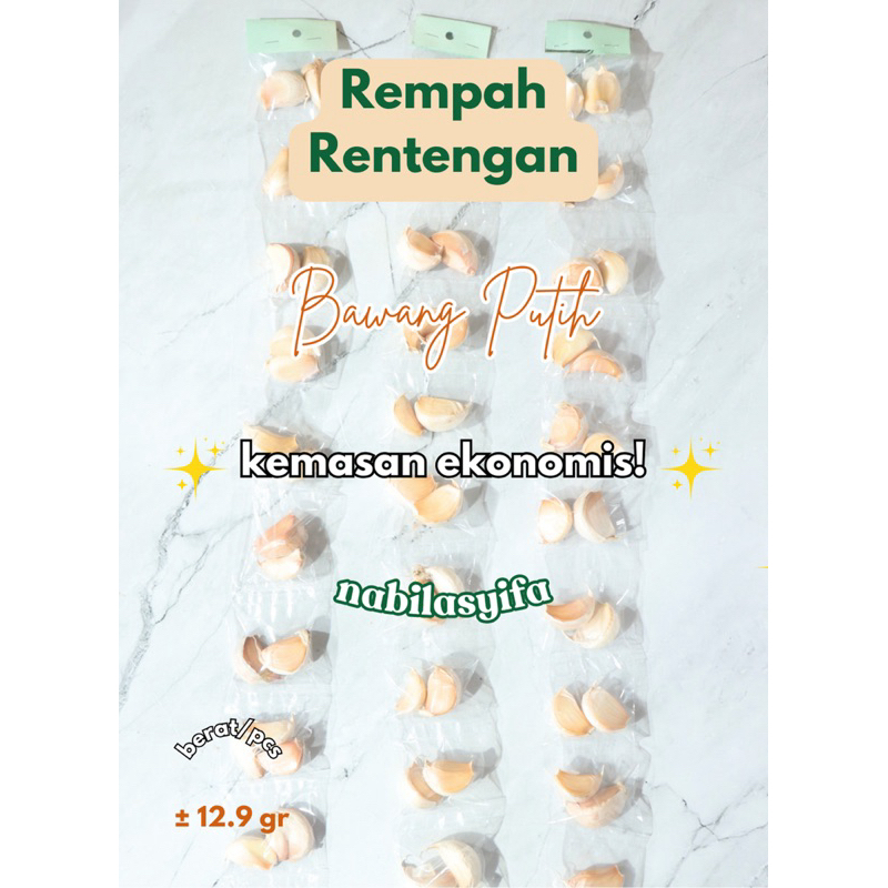 

Bawang Putih Rentengan/Rempah Rentengan