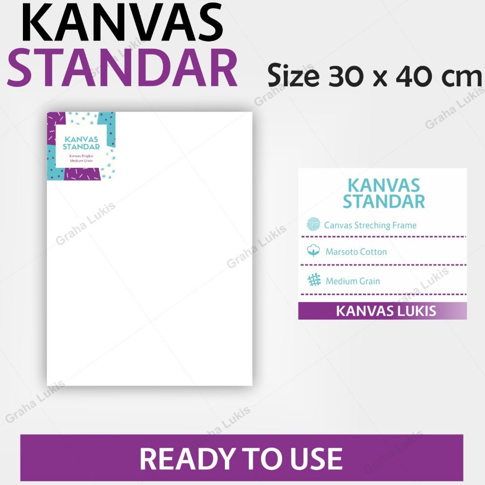 

KODE T79V Kanvas Standar Graha Lukis 3x4cm