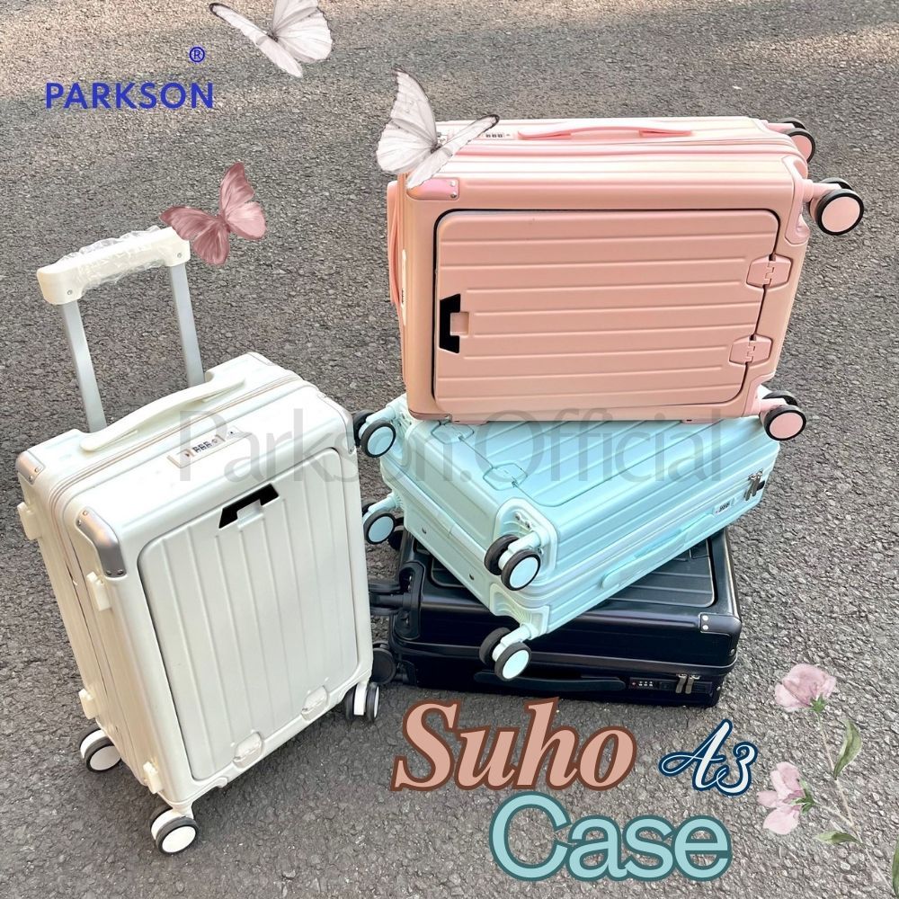 Koper Travel Suho koper laptop 20inch size cabin zipper A3