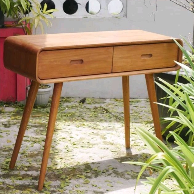 Meja konsol retro minimalis kekinian